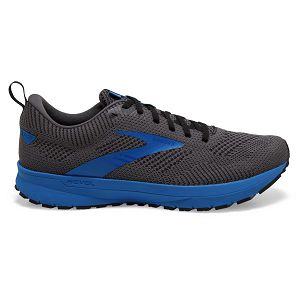 Brooks Revel 5 Road Running Shoes - Mens, Black/Grey/Blue | IE-XKH526304